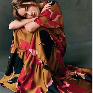 Corey Lynn Calter/ Anthropologie Gianna Tiered Maxi Dress-EE21